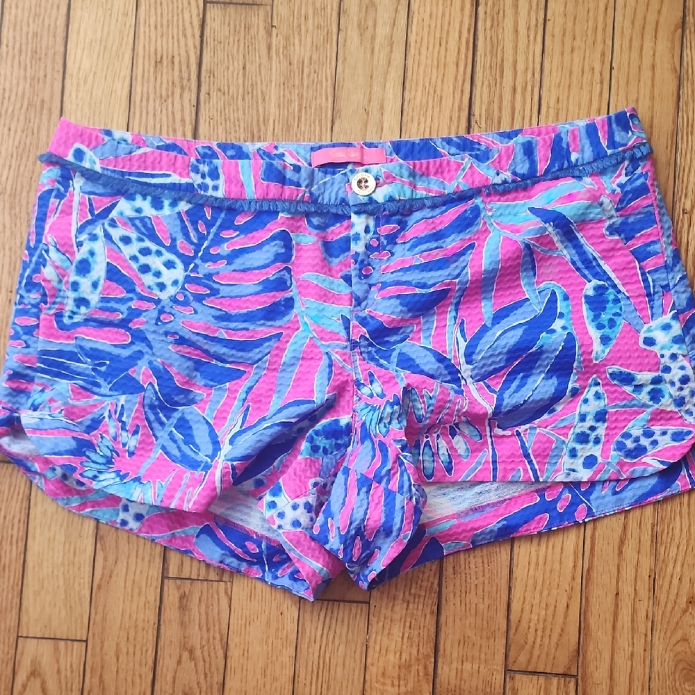 Lilly Pulitzer High Waist Pink and Blue Shorts